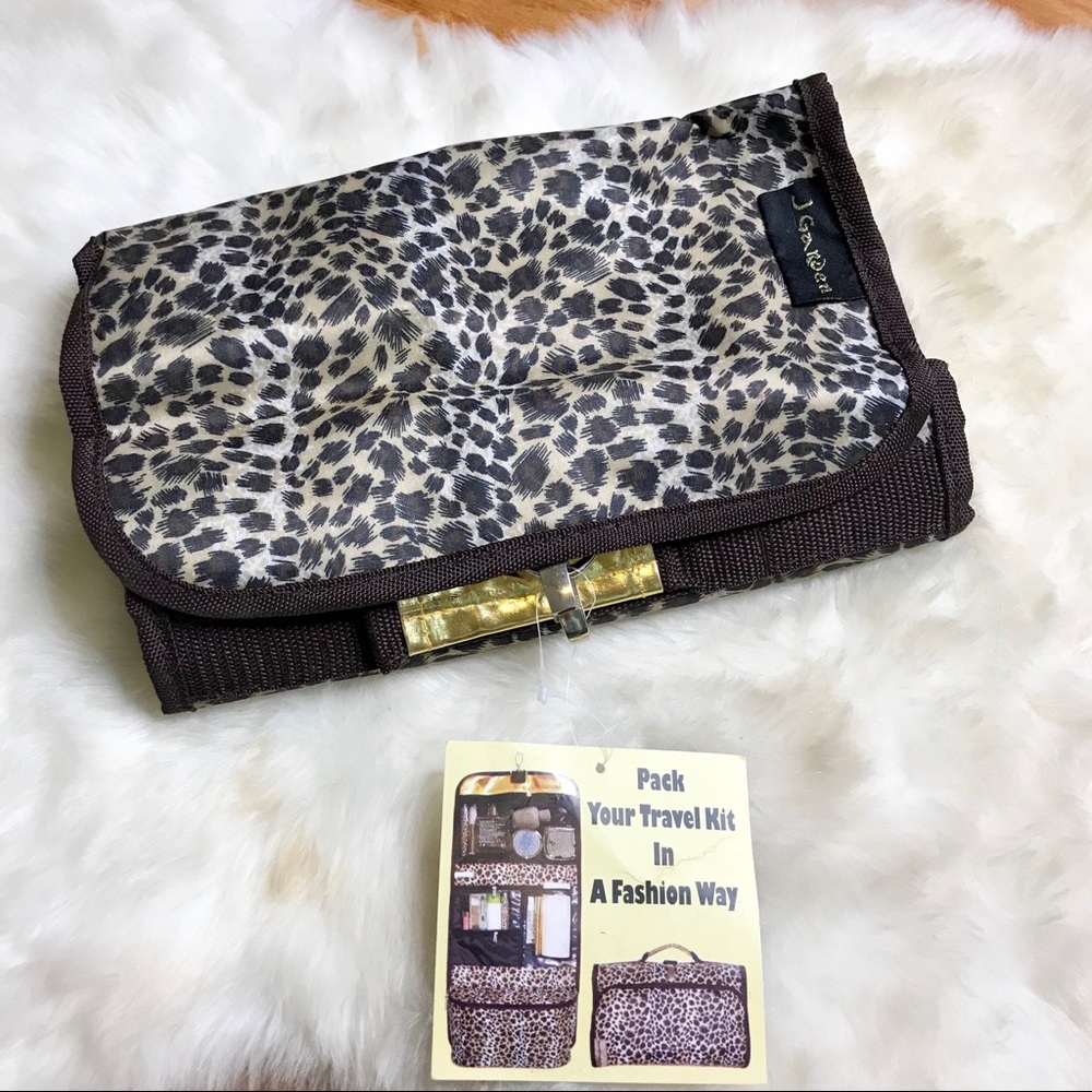 Leopard print travel case